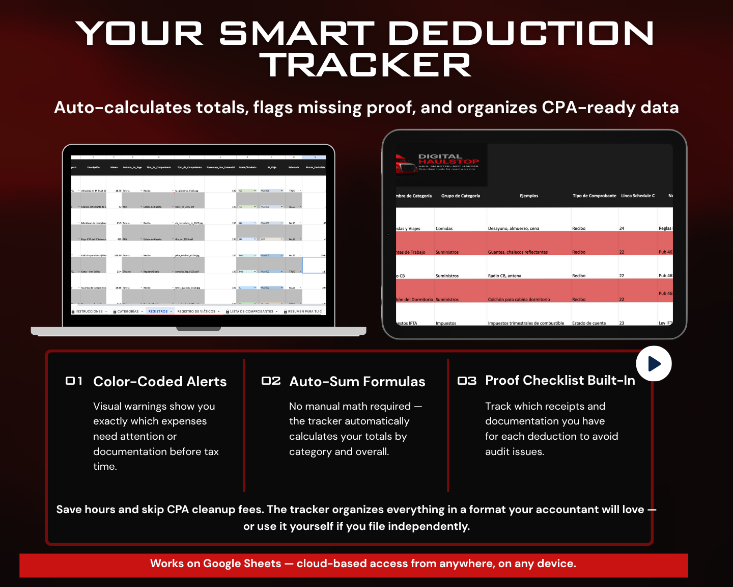HaulStop Deduction Blueprint - Owner Operator Tax Deduction System